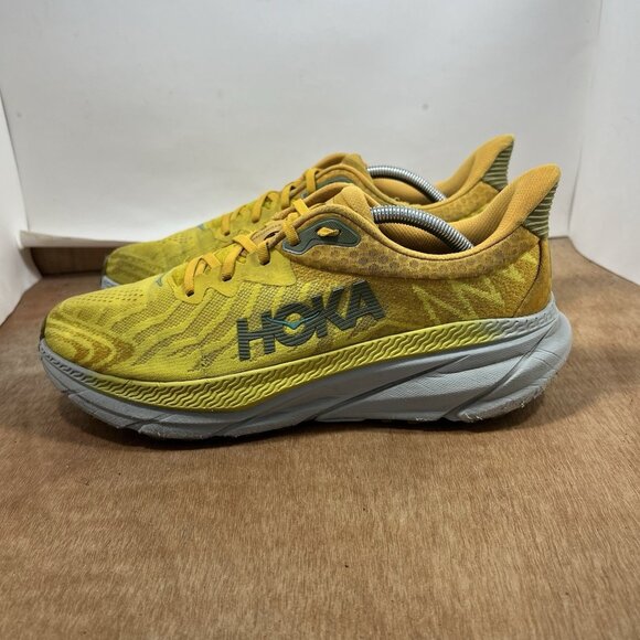 Hoka One One Challenger ATR 7 Mens 11.5 Shoes Yellow Trail Running Sneaker - Picture 3 of 10